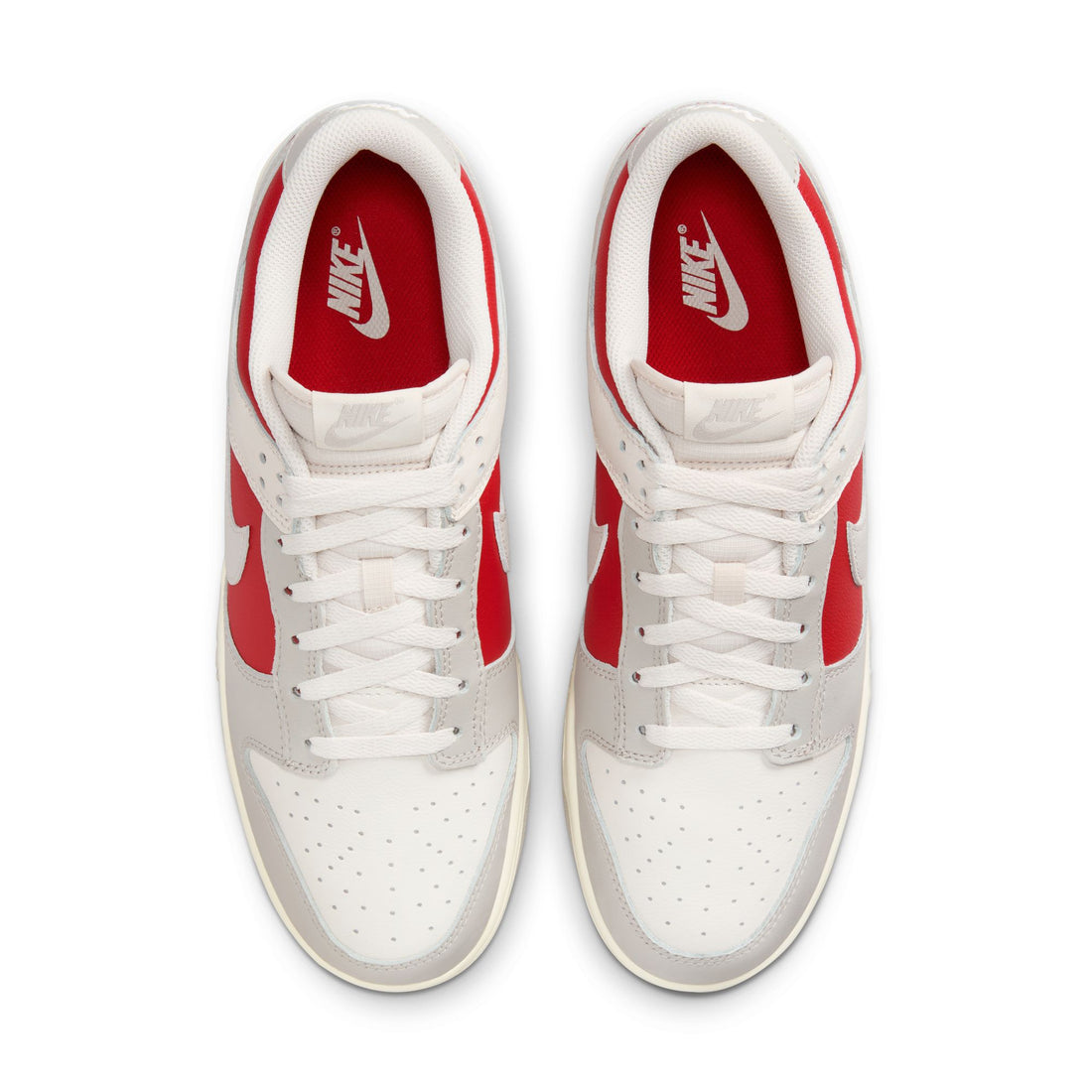 Nike Dunk Low Retro (Phantom/Lt Iron Ore/Gym Red)