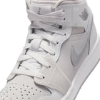 Air Jordan 1 Mid SE BG (Summit White/Metallic Silver)