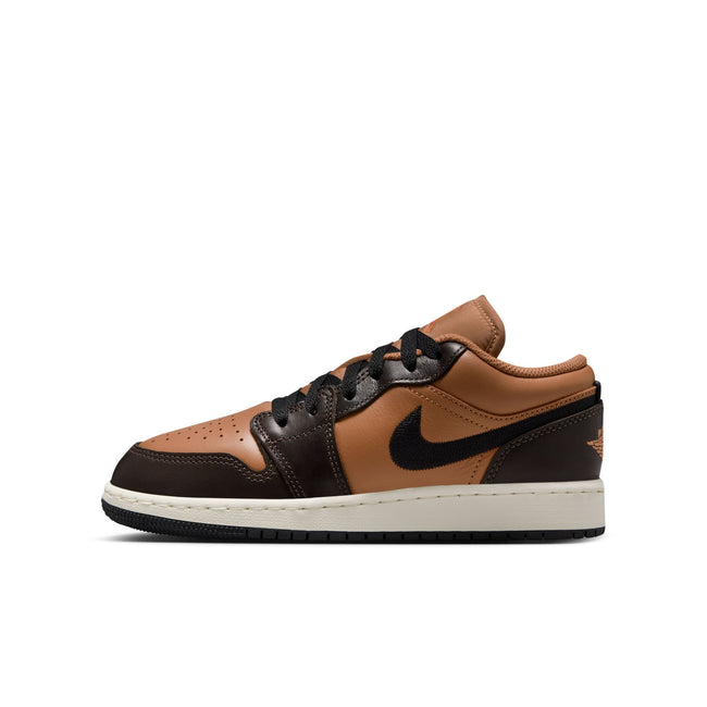 Air Jordan 1 Low SE BG (Flax/Black/Baroque Brown)