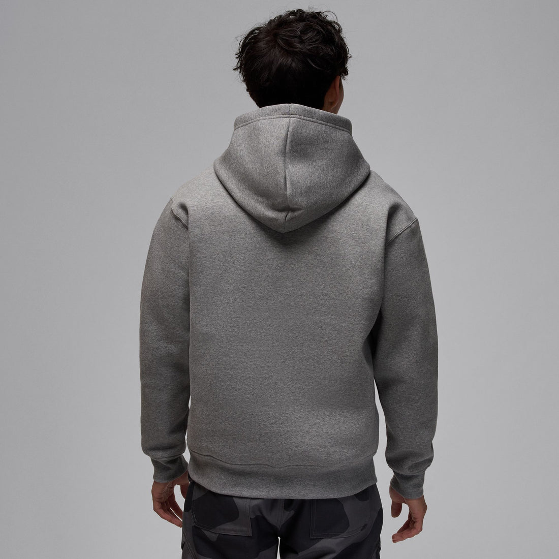 Air Jordan Jumpman Chimney Fleece Pullover Hoodie (Carbon Heather/Black)