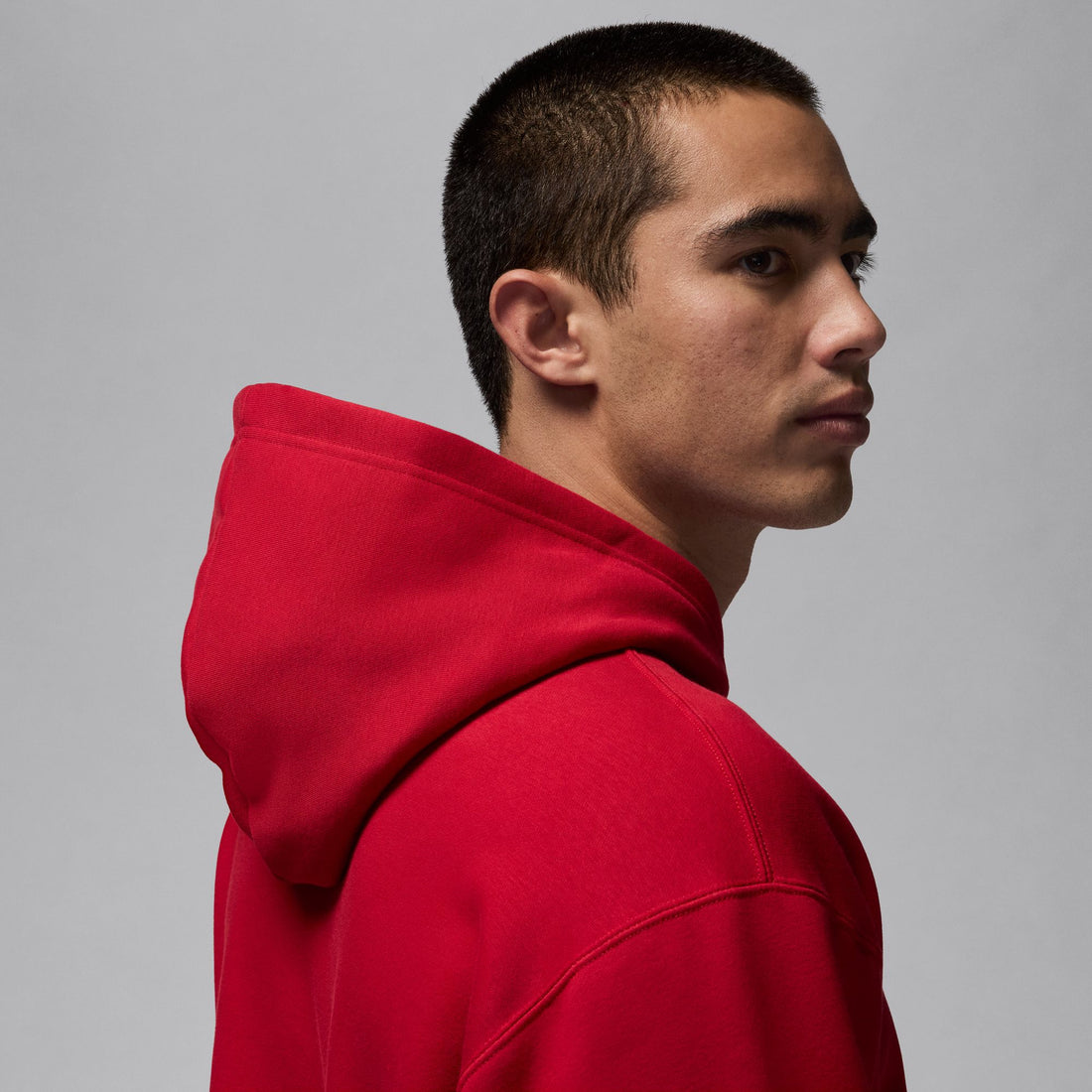 Air Jordan Jumpman Chimney Fleece Pullover Hoodie (Gym Red/Black)