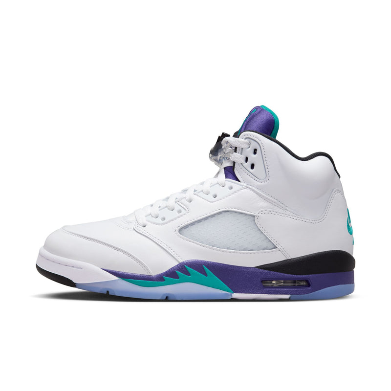 Air Jordan 5 Retro (White/New Emerald/Grape Ice)