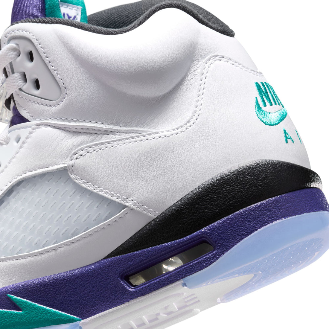 Air Jordan 5 Retro (White/New Emerald/Grape Ice)