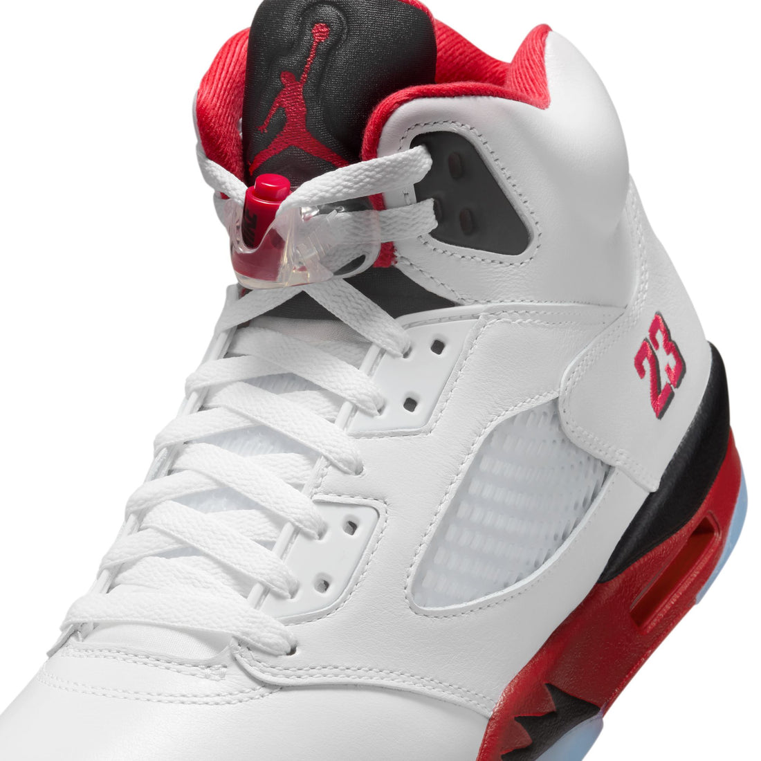 Air Jordan 5 Retro OG (White/Fire Red/Black)