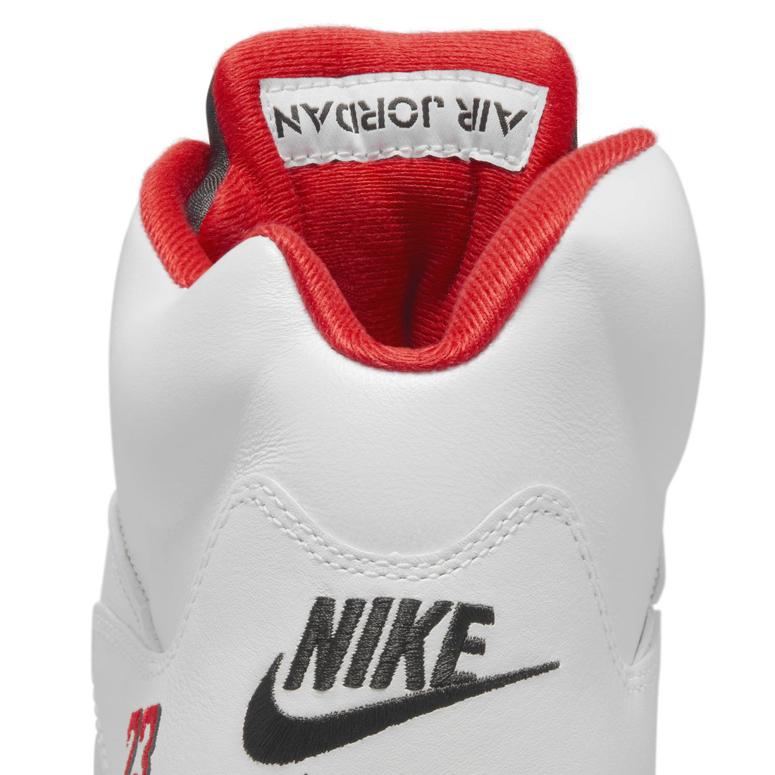 Air Jordan 5 Retro OG (White/Fire Red/Black)