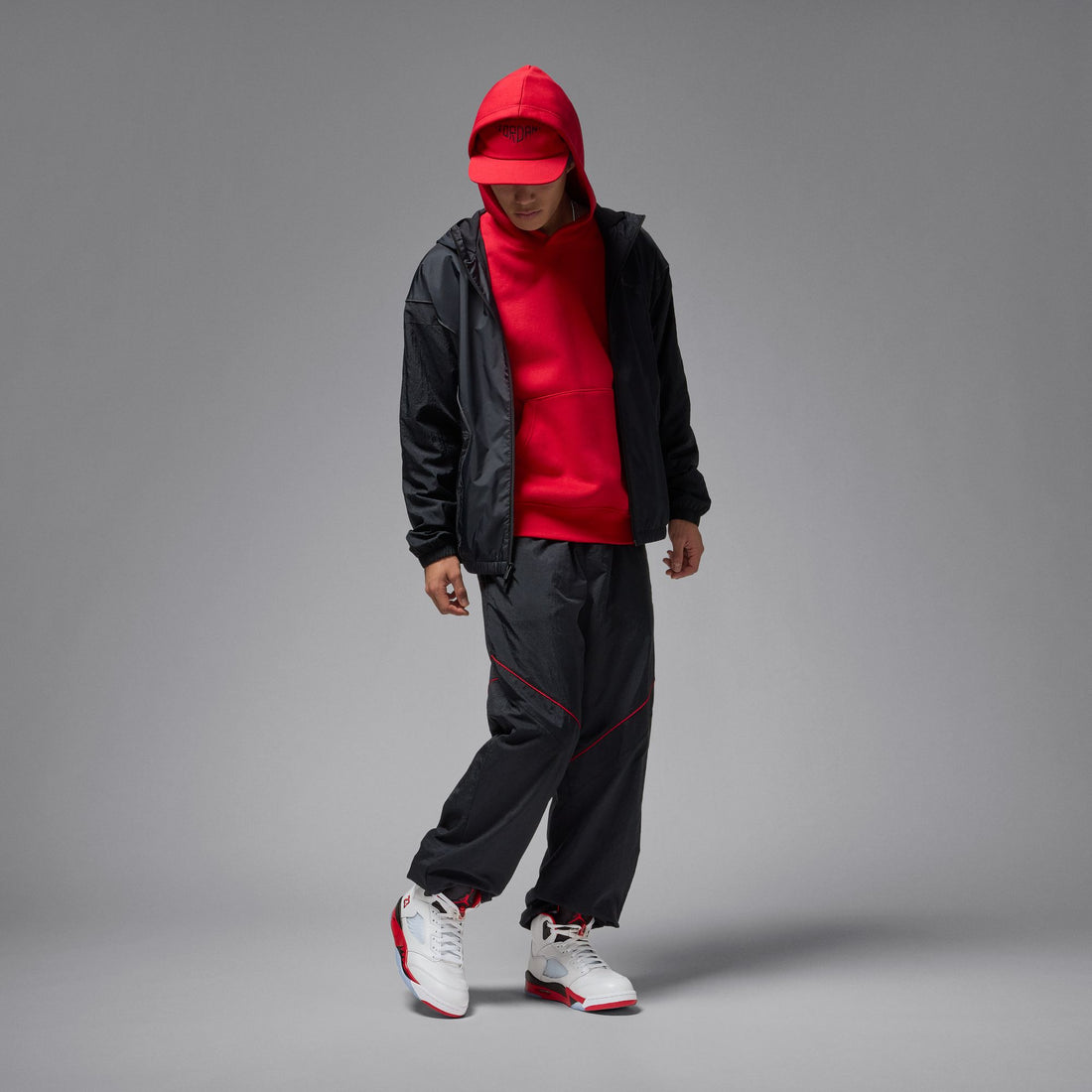 Air Jordan 5 Retro OG (White/Fire Red/Black)