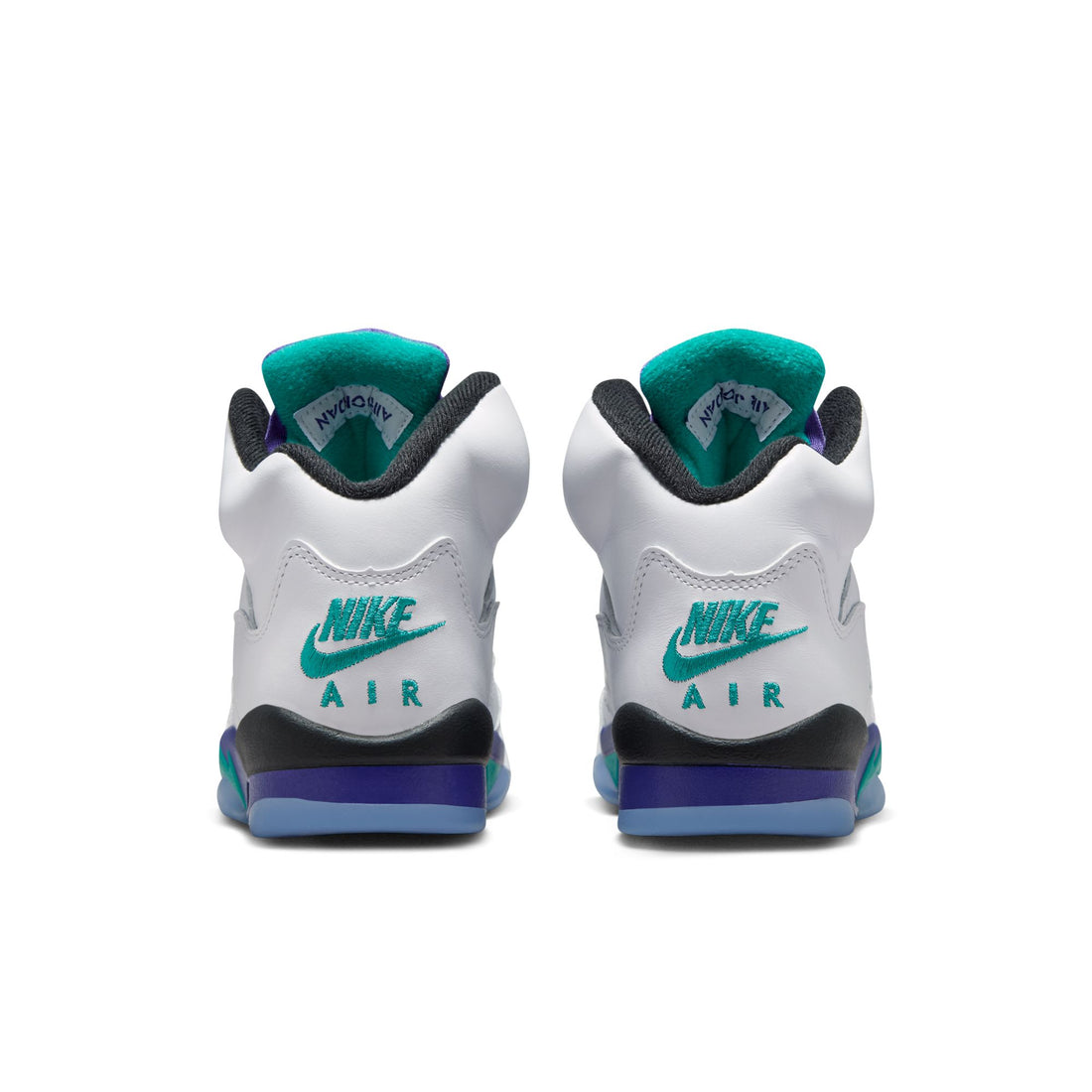 Air Jordan 5 Retro GS (White/New Emerald/Grape Ice)