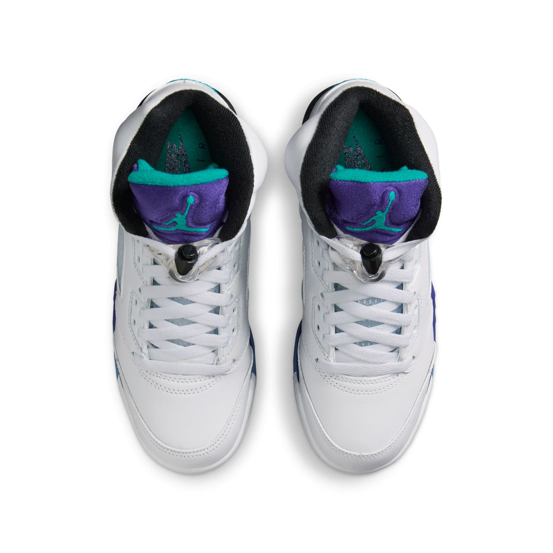 Air Jordan 5 Retro GS (White/New Emerald/Grape Ice)