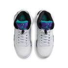 Air Jordan 5 Retro GS (White/New Emerald/Grape Ice)