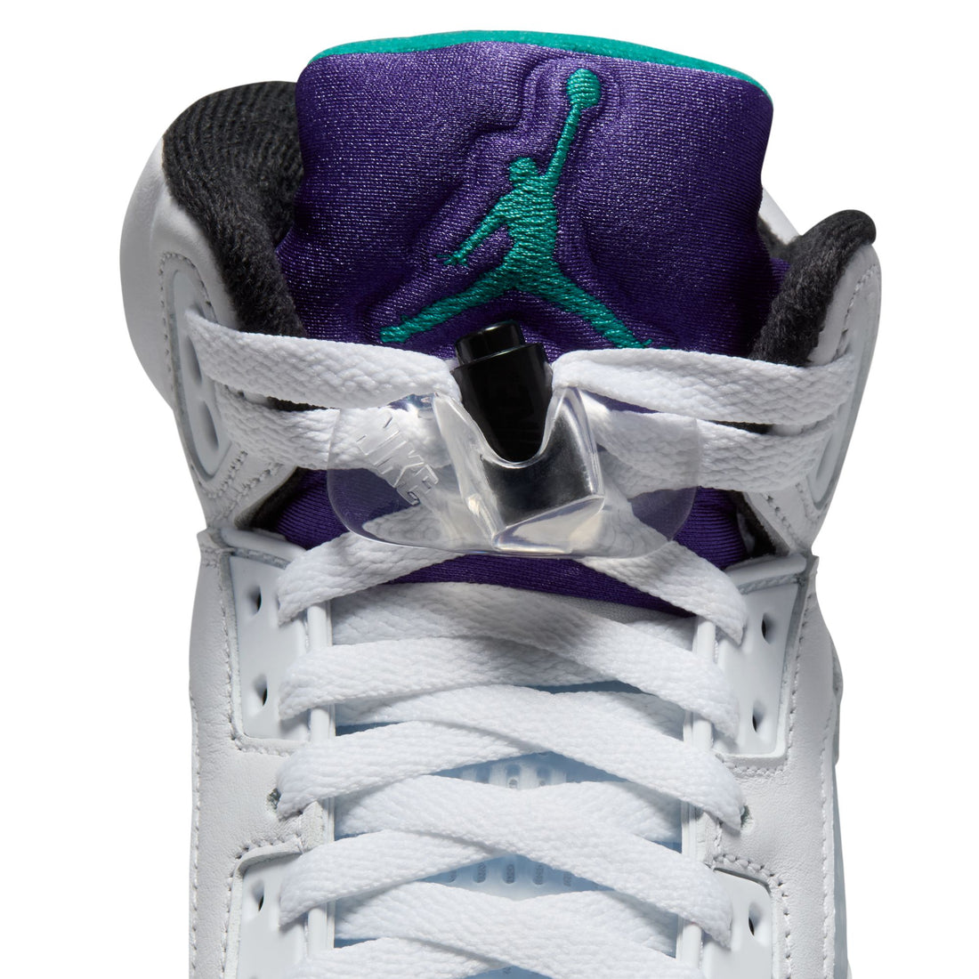 Air Jordan 5 Retro GS (White/New Emerald/Grape Ice)