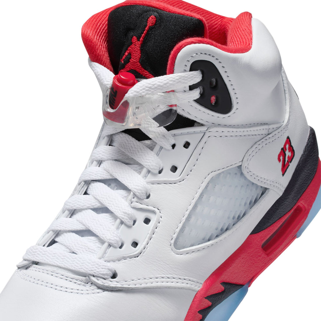 Air Jprdan Retro 5 OG GS (White/Fire Red/White)