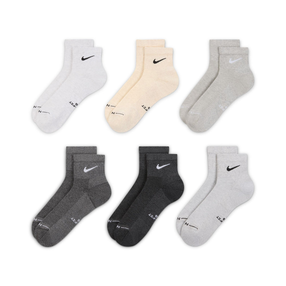 Nike Everyday Elevated Ankle Socks (6 Pairs)