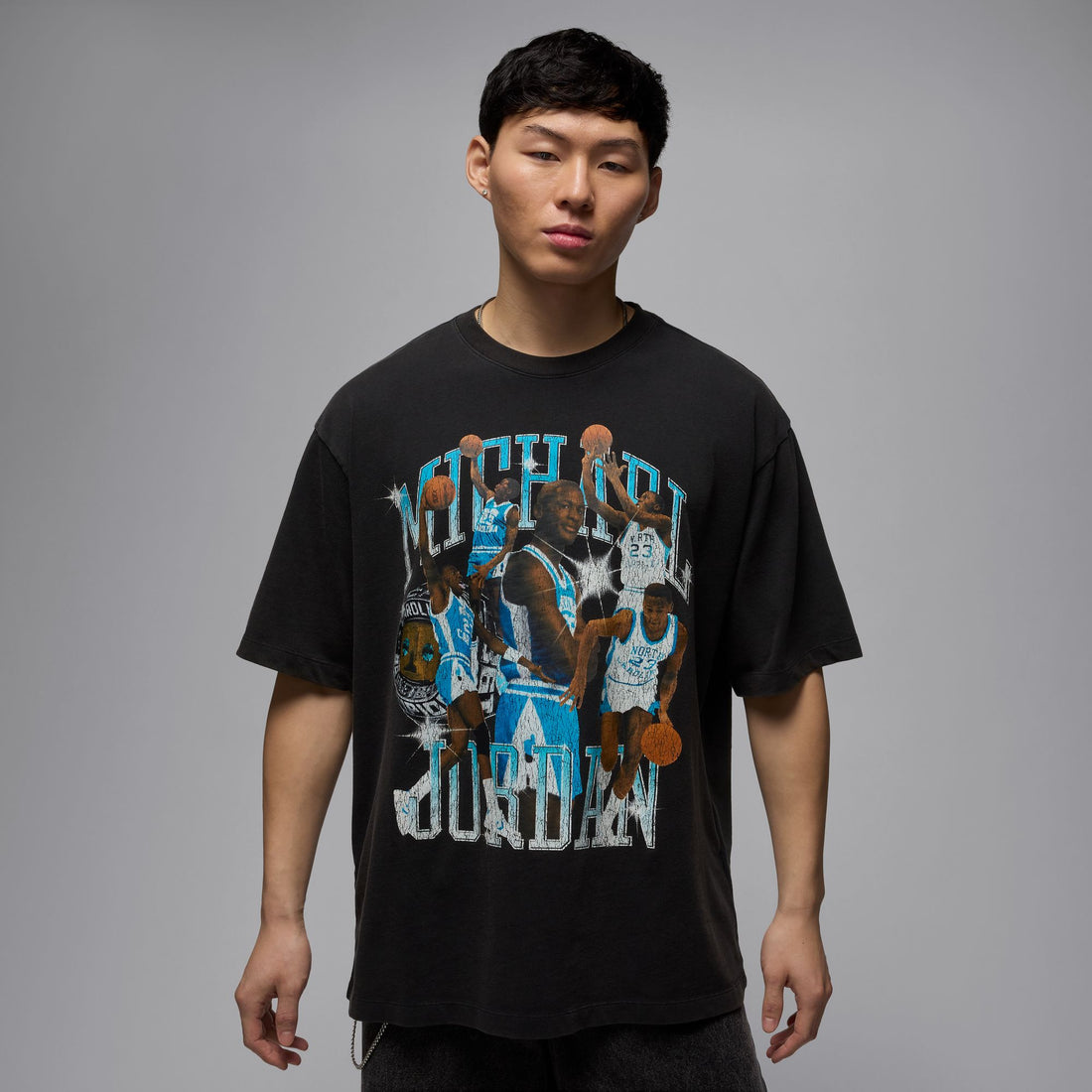 Jordan Flight "UNC" Essentials Graphic T-Shirt (Black)