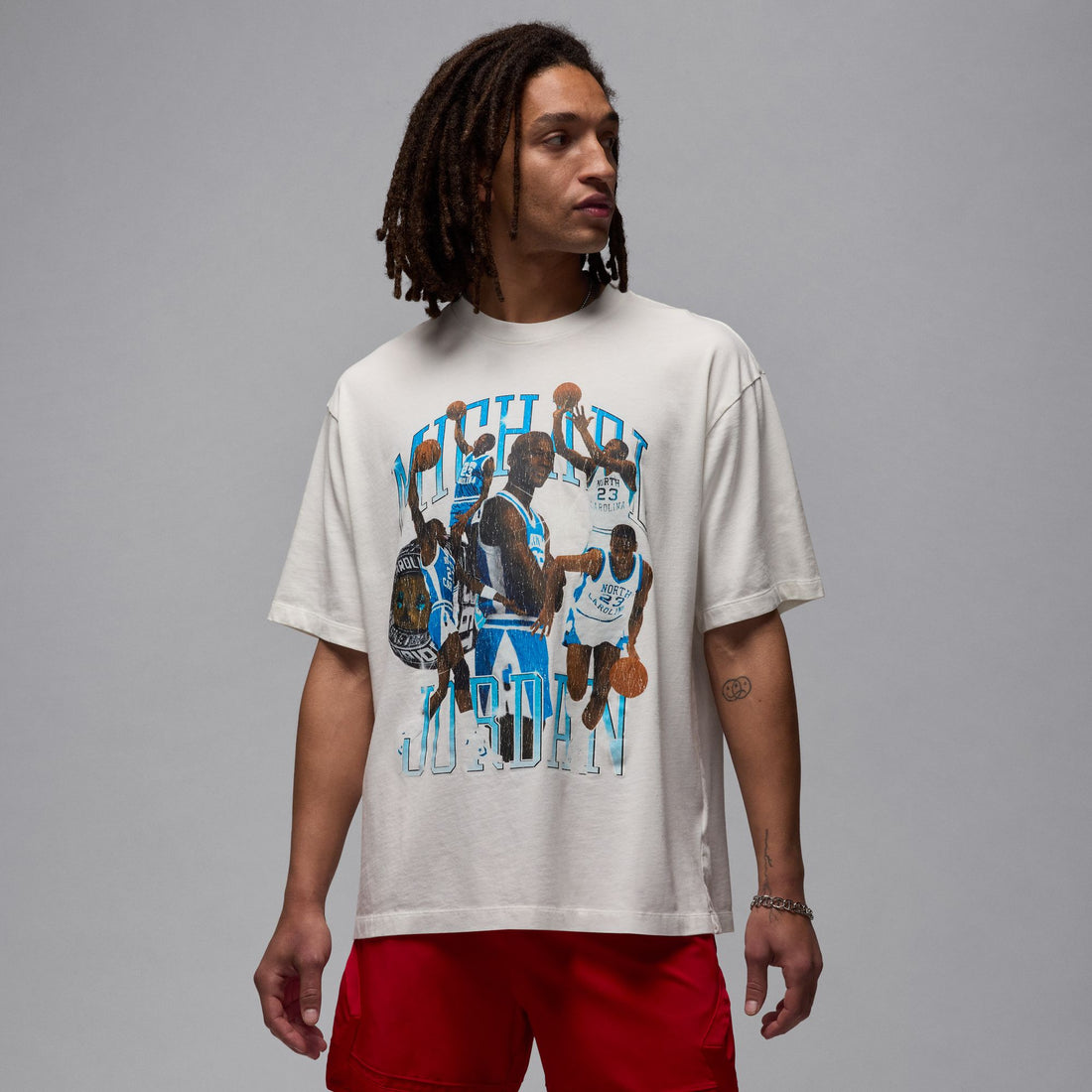 Jordan Flight "UNC" Essentials Graphic T-Shirt (White)