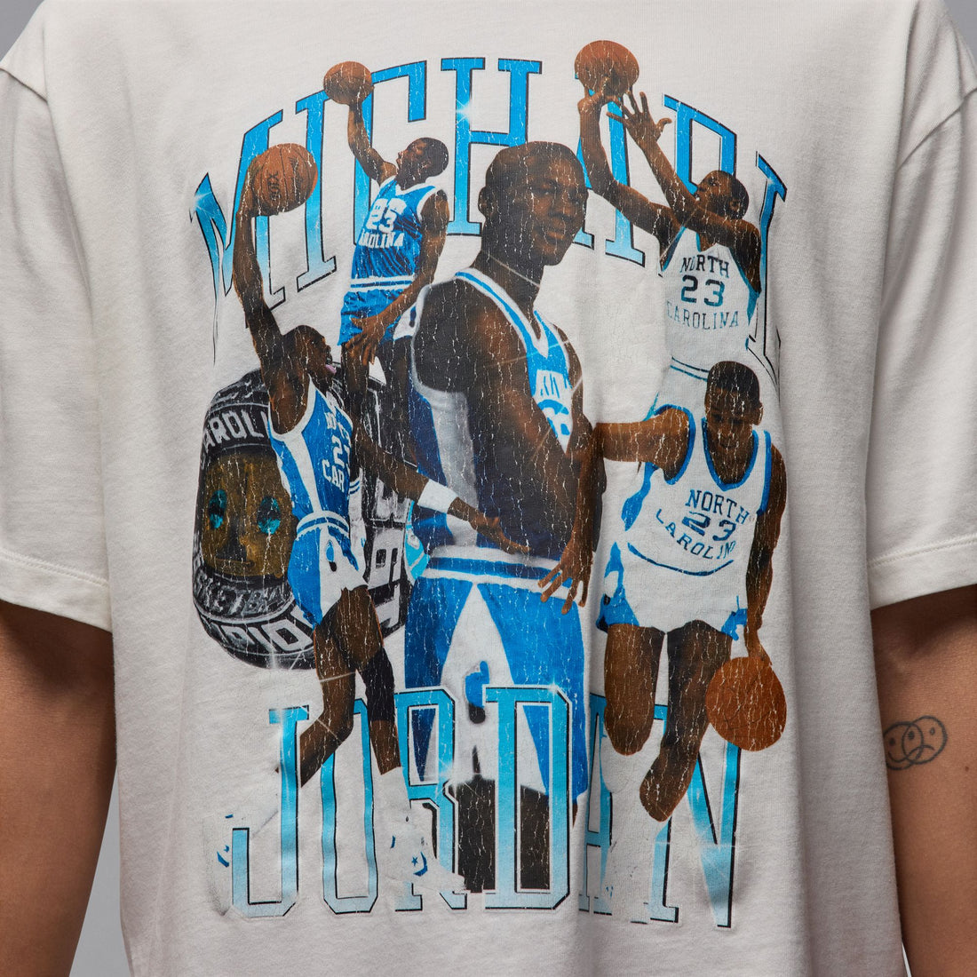 Jordan Flight "UNC" Essentials Graphic T-Shirt (White)
