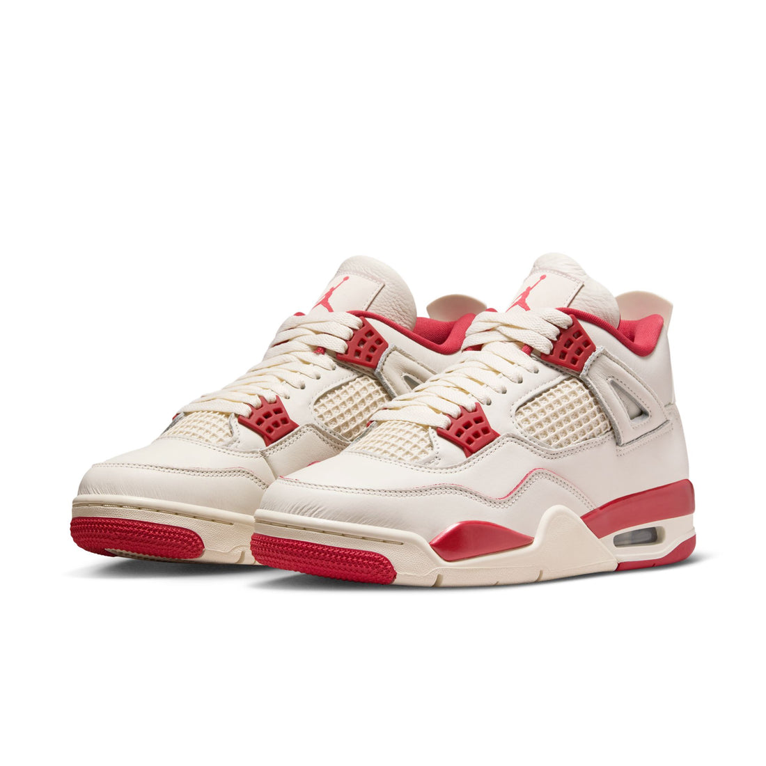 WMNS Air Jordan 4 Retro (Pail Ivory/Sierra Red)
