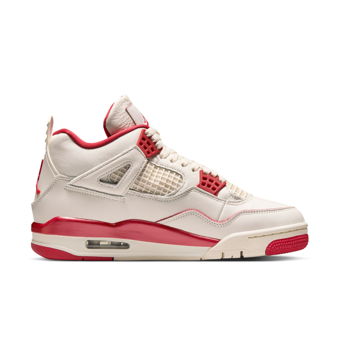 WMNS Air Jordan 4 Retro (Pail Ivory/Sierra Red)