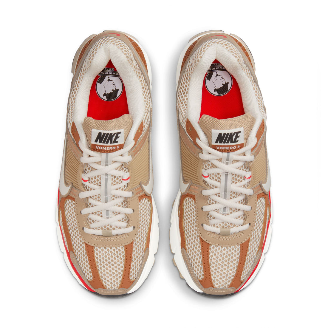 WMNS Nike Zoom Vomero 5 (Khaki/Phantom/Fire Red/Sail)