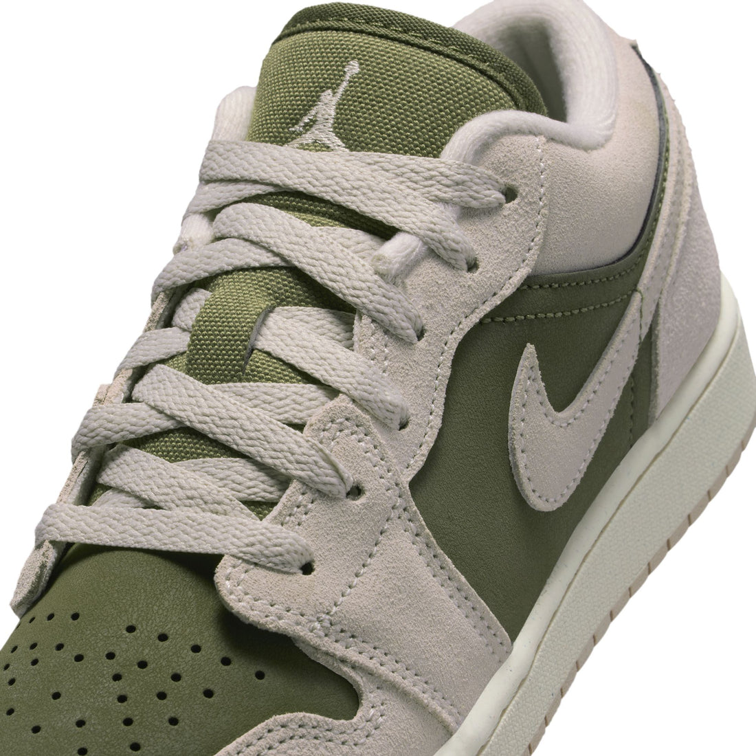 Air Jordan 1 Low SE GS (Medium Olive/LT Orewood)