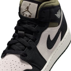 Air Jordan 1 Mid SE GS (LT Orewood Brn/Off Noir)