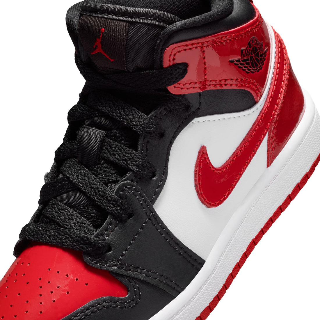 Air Jordan 1 Mid SE PS (Black/University Red/White)