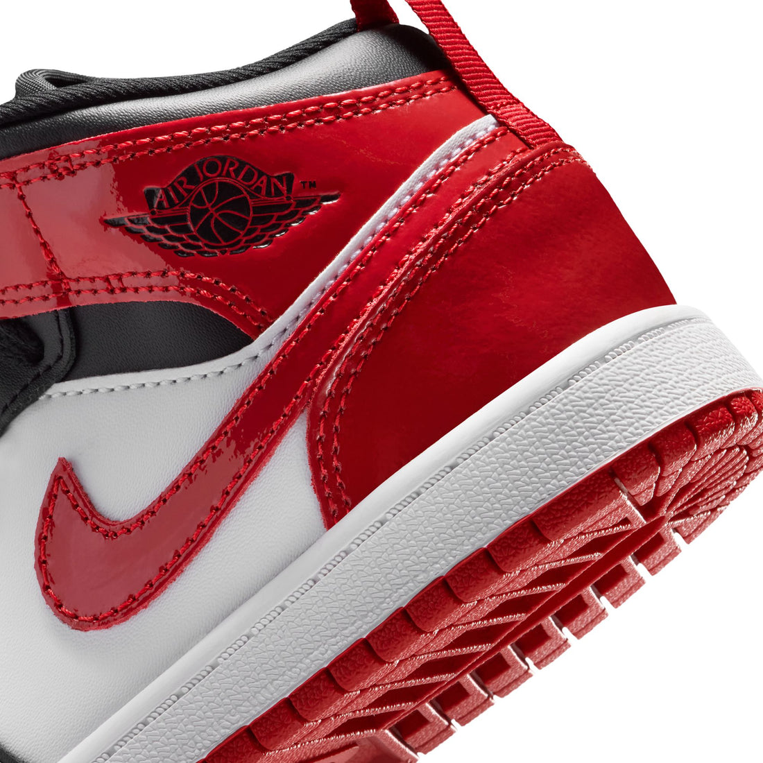 Air Jordan 1 Mid SE PS (Black/University Red/White)