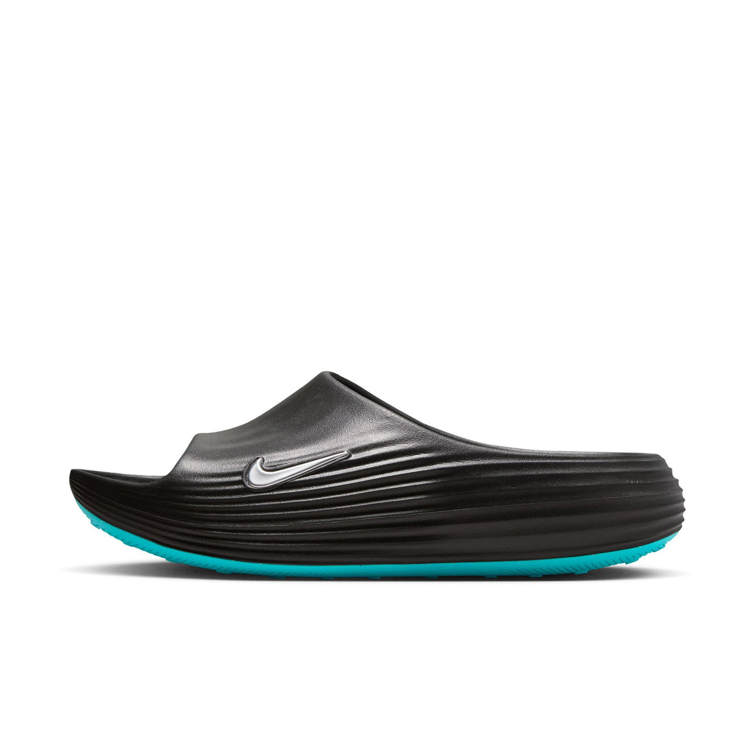 Nike ReactX Rejuven8 Slide(Black/Metallic Silver)
