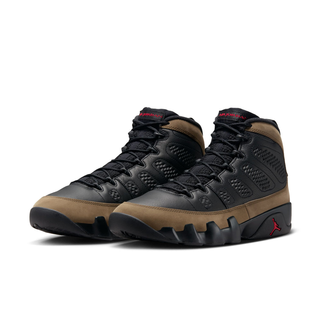 Air Jordan 9 Retro (Black/True Red/Light Olive)