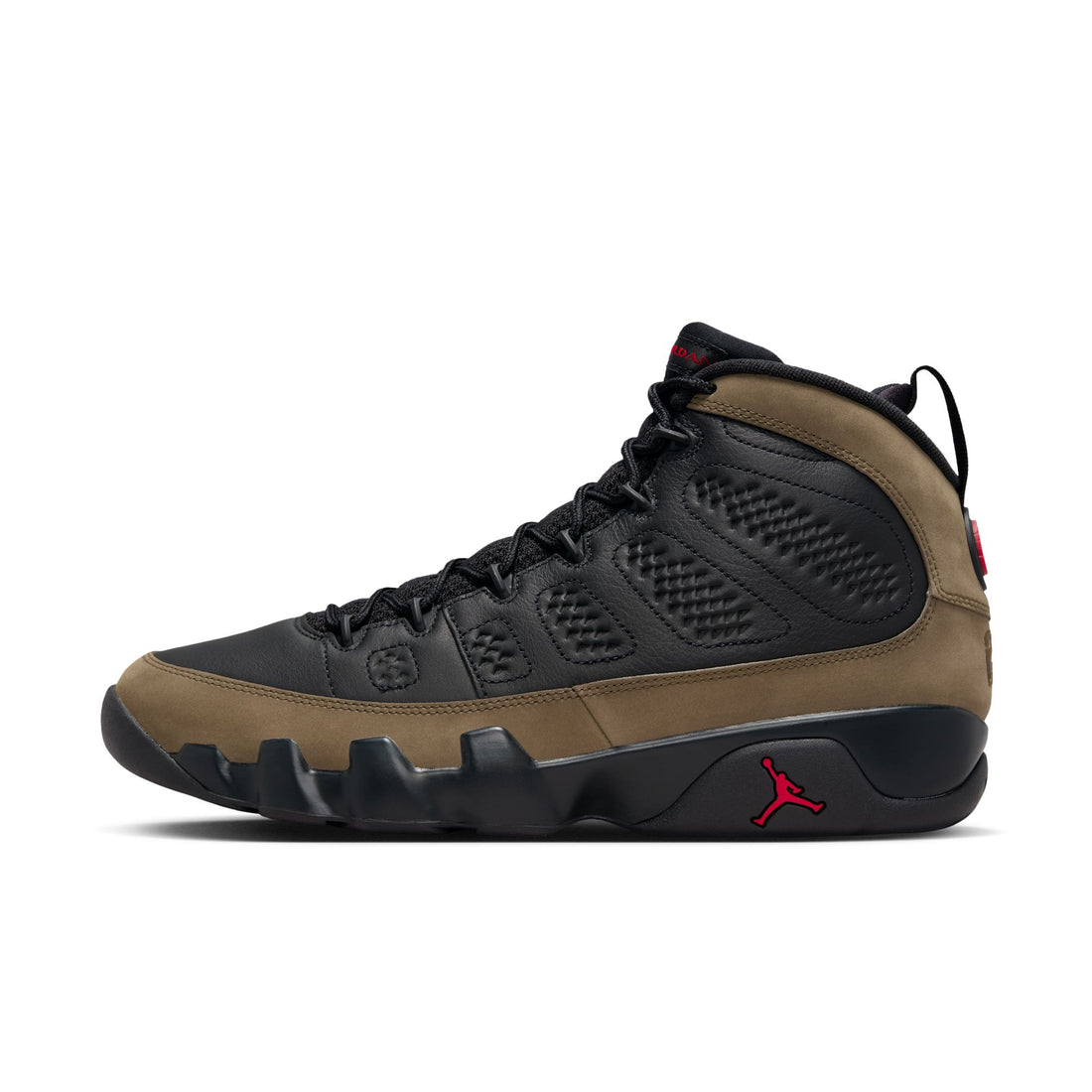 Air Jordan 9 Retro (Black/True Red/Light Olive)