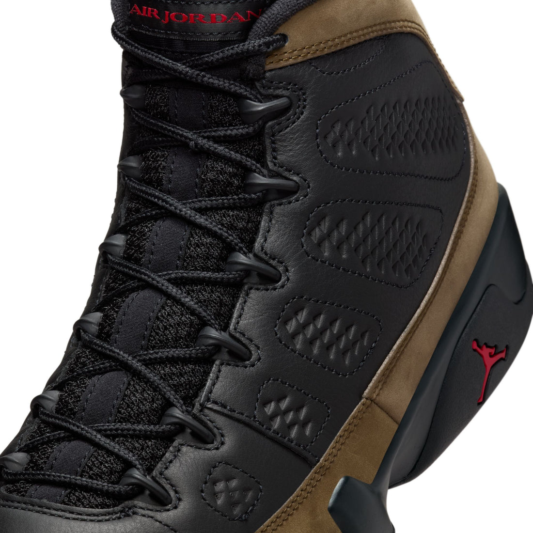 Air Jordan 9 Retro (Black/True Red/Light Olive)