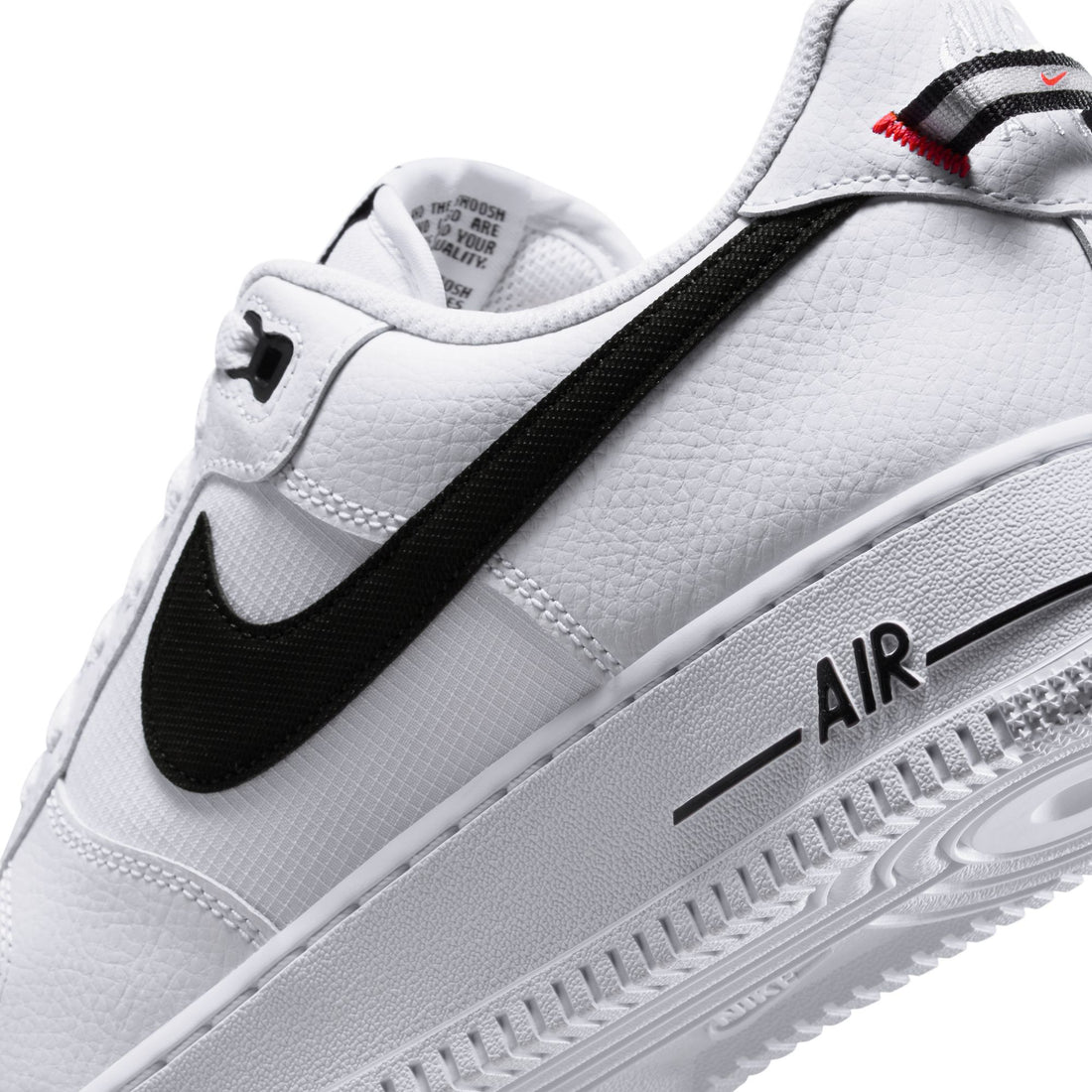 Nike Air Force 1 '07 LV8 (White/Black/Bright Crimson)