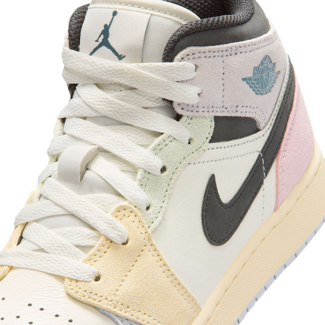 Air Jordan 1 Mid SE GS (Sail/Iced Jade/Anthracite)