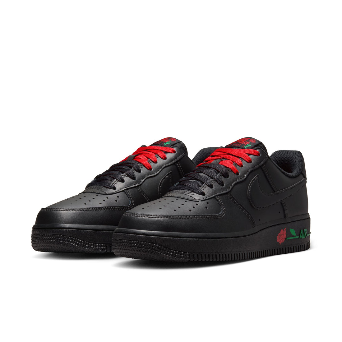 WMNS Nike Air Force 1 '07 SE (Black/Black/Sport Red)