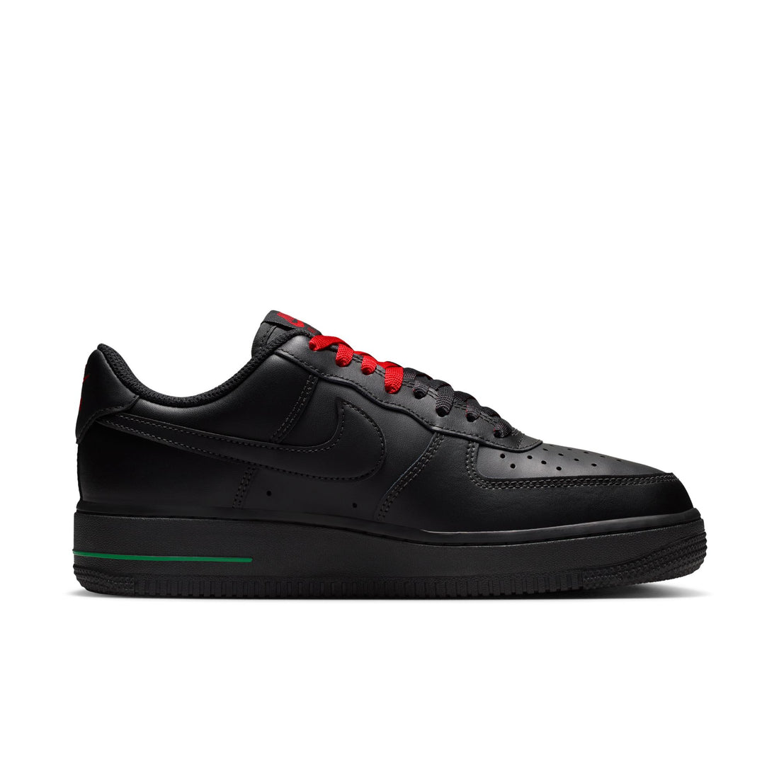 WMNS Nike Air Force 1 '07 SE (Black/Black/Sport Red)