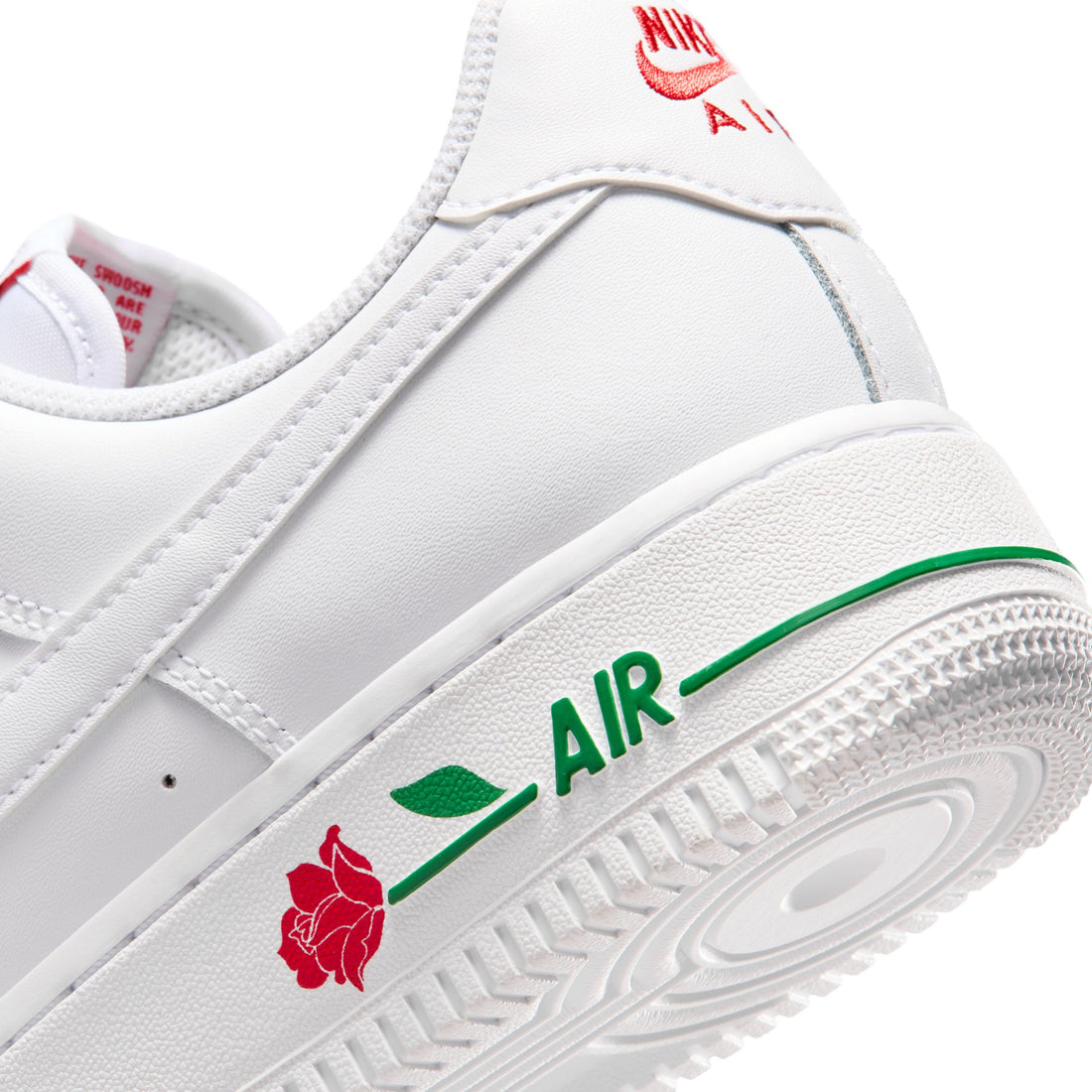 WMNS Nike Air Force 1 '07 SE (White/White/Sport Red)