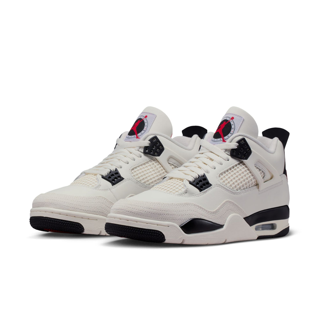 Air Jordan 4 Retro OG FC (Sail/Black/University Red)