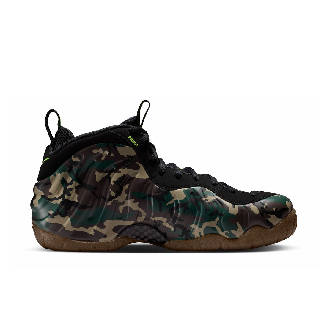 Nike Air Foamposite Pro Premium (Black/Voltage Green/Gum Dark Brown)