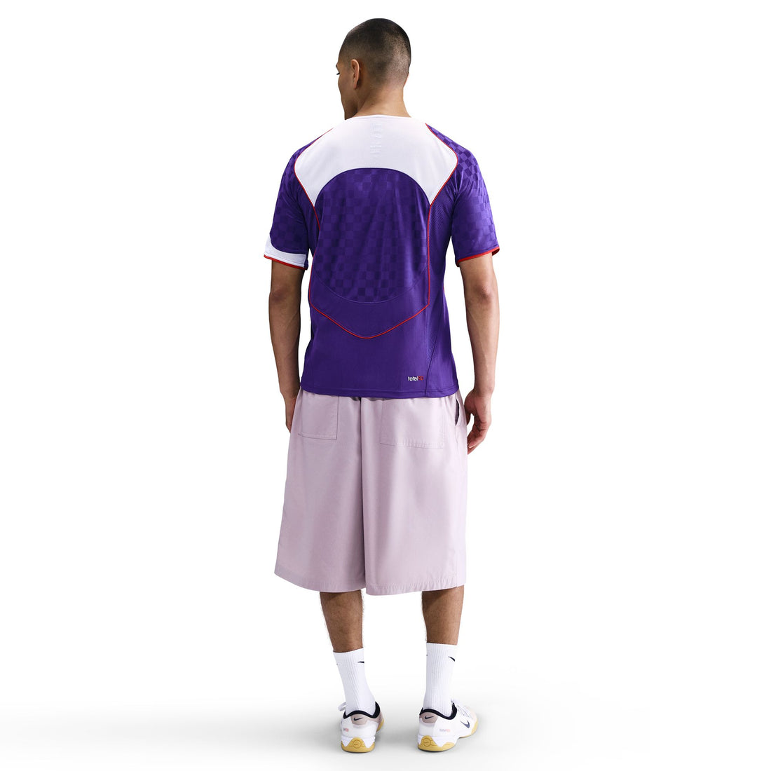 Nike Total 90 Dri-FIT Short Sleeve Soccer Top (Purple/White/Red)