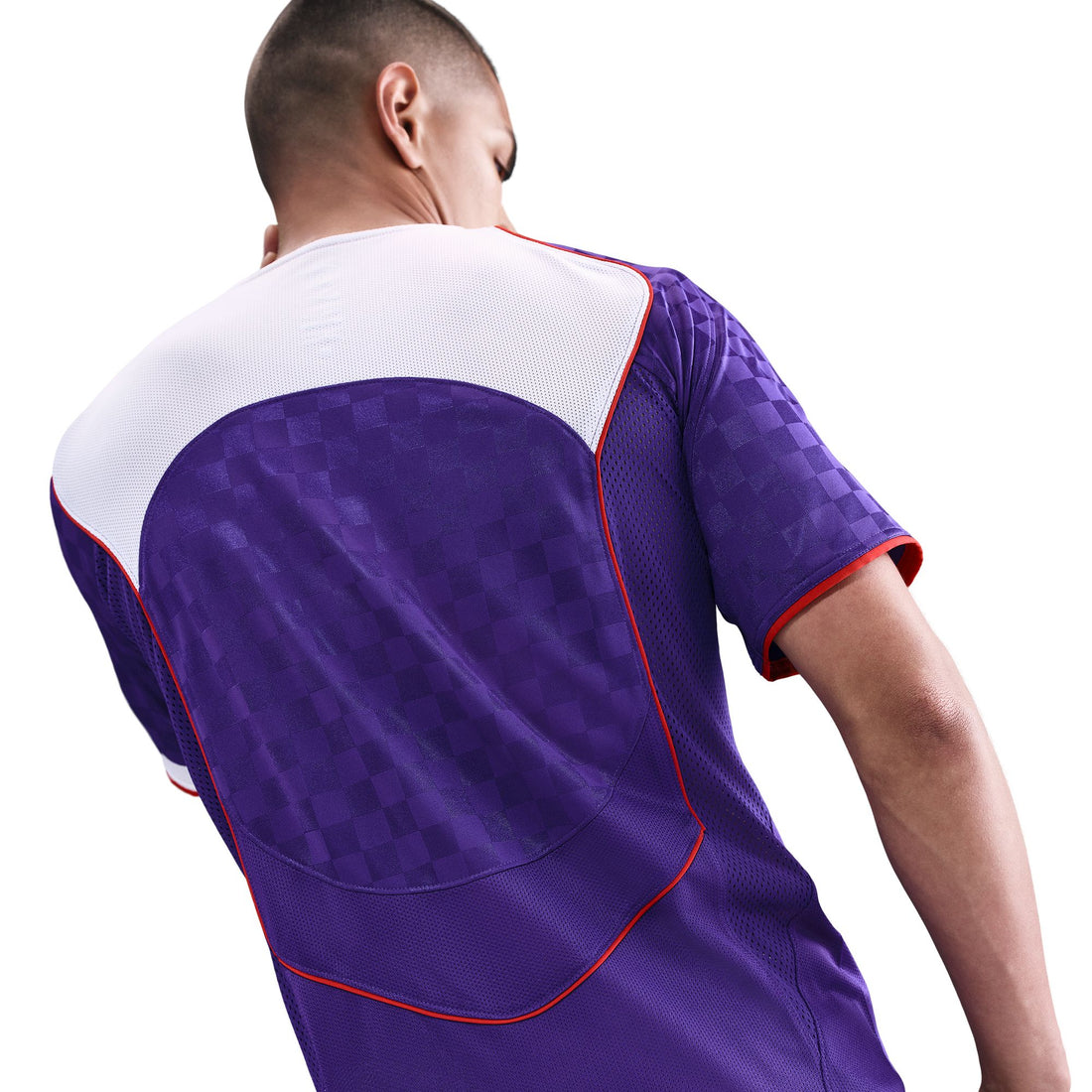 Nike Total 90 Dri-FIT Short Sleeve Soccer Top (Purple/White/Red)