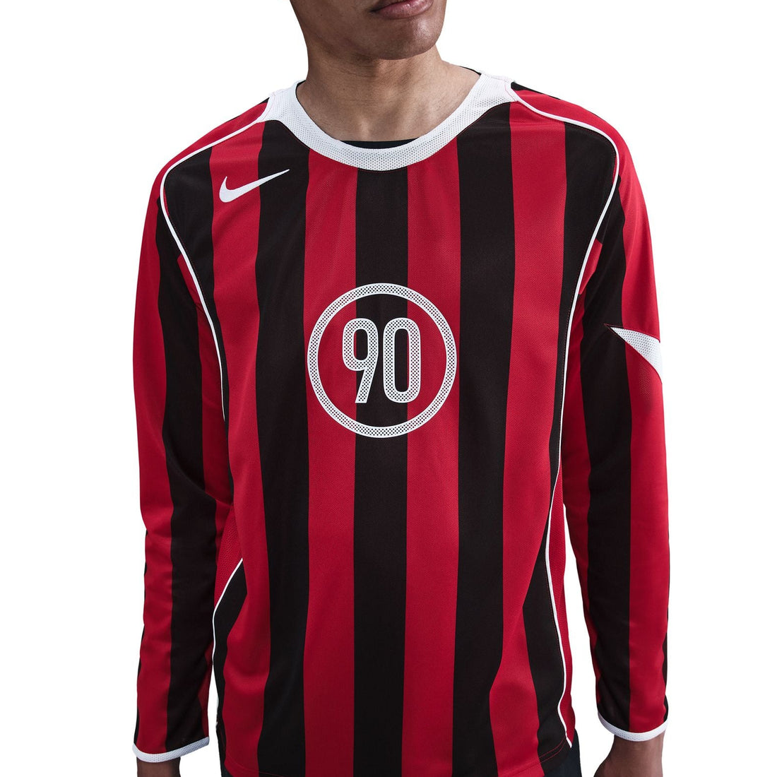 Nike Total 90 Dri-FIT Long-Sleeve Soccer Top (Red/Black)