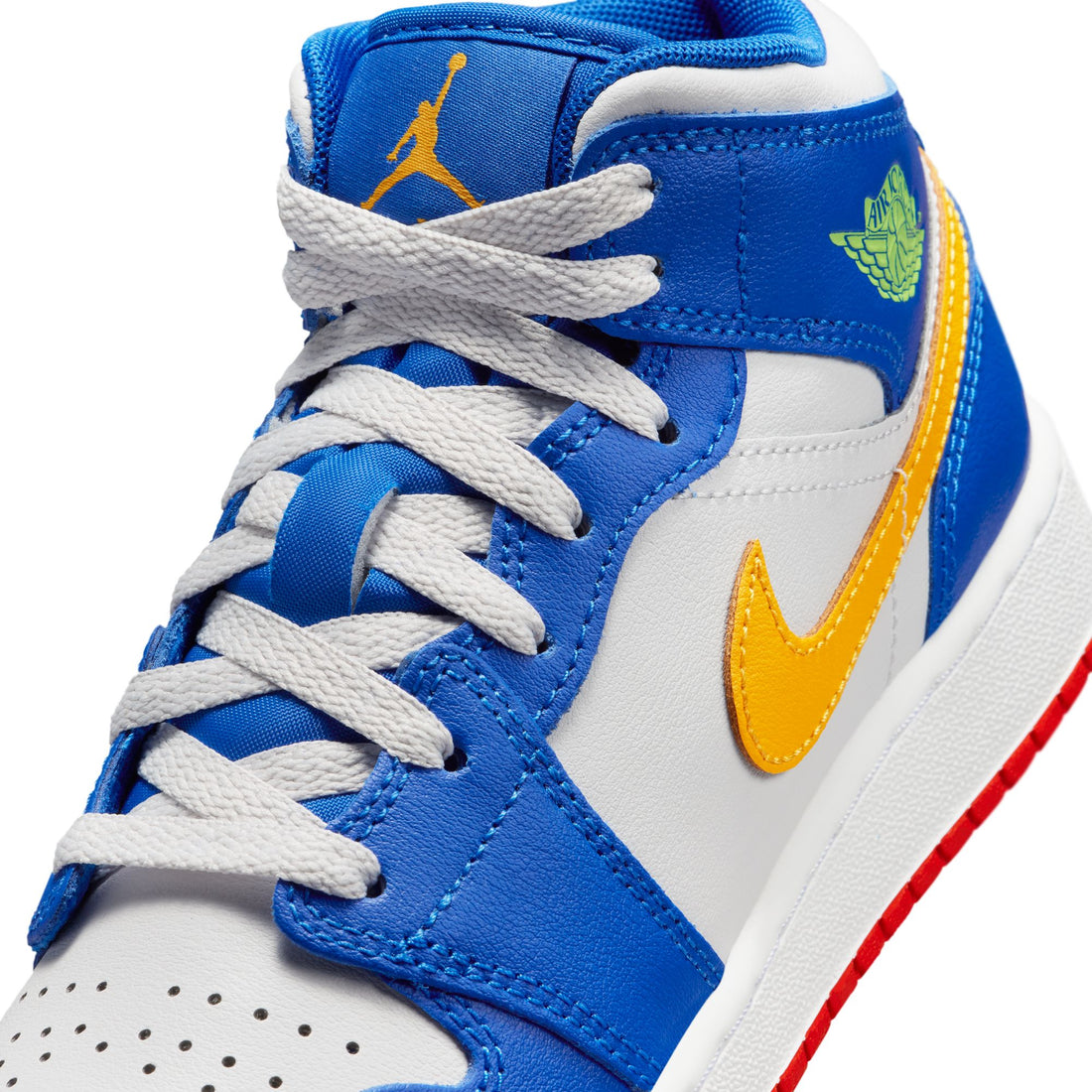 Air Jordan 1 Mid BG (Racer Blue/Speed Red/Gold)
