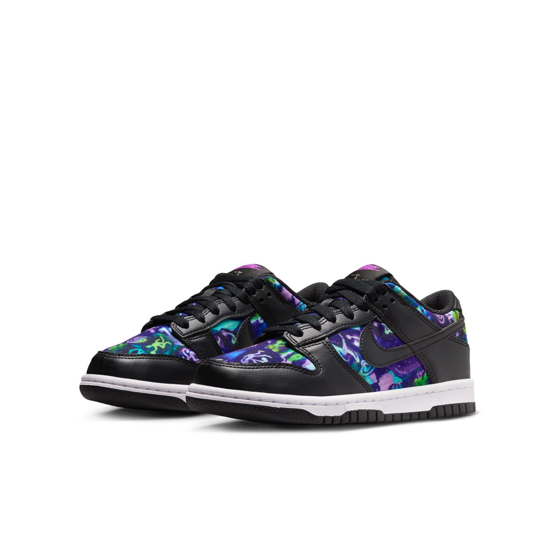 Nike Dunk Low GS (MULTI-COLOR/BLACK-VIVID PURPLE)