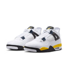 Air Jordan 4 Retro (White/Tour Yellow/Dark Blue Grey/Black)