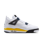 Air Jordan 4 Retro (White/Tour Yellow/Dark Blue Grey/Black)