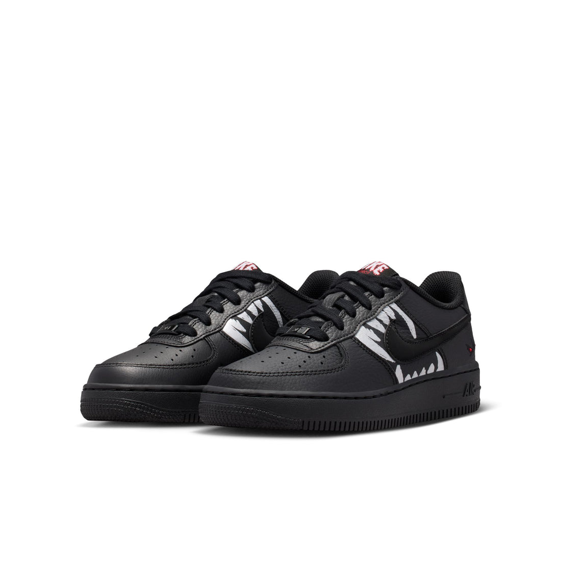 Nike Air Force 1 LV8 (BLACK/BLACK-UNIVERSITY RED)