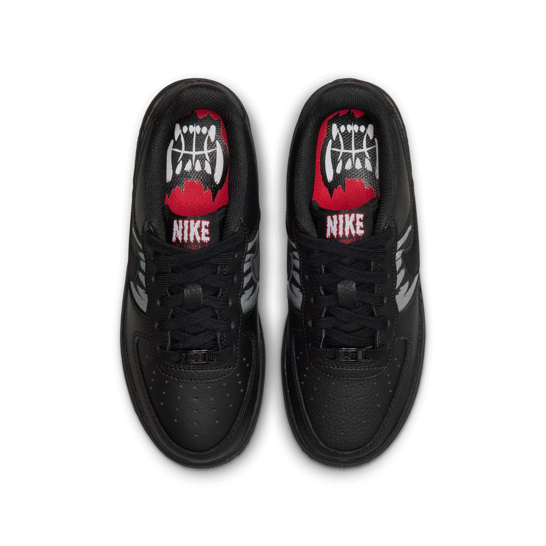 Nike Air Force 1 LV8 (BLACK/BLACK-UNIVERSITY RED)