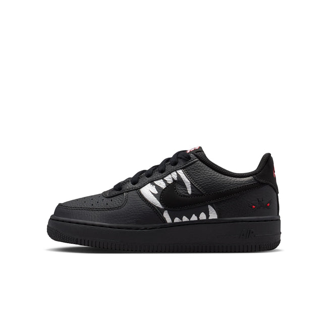 Nike Air Force 1 LV8 (BLACK/BLACK-UNIVERSITY RED)