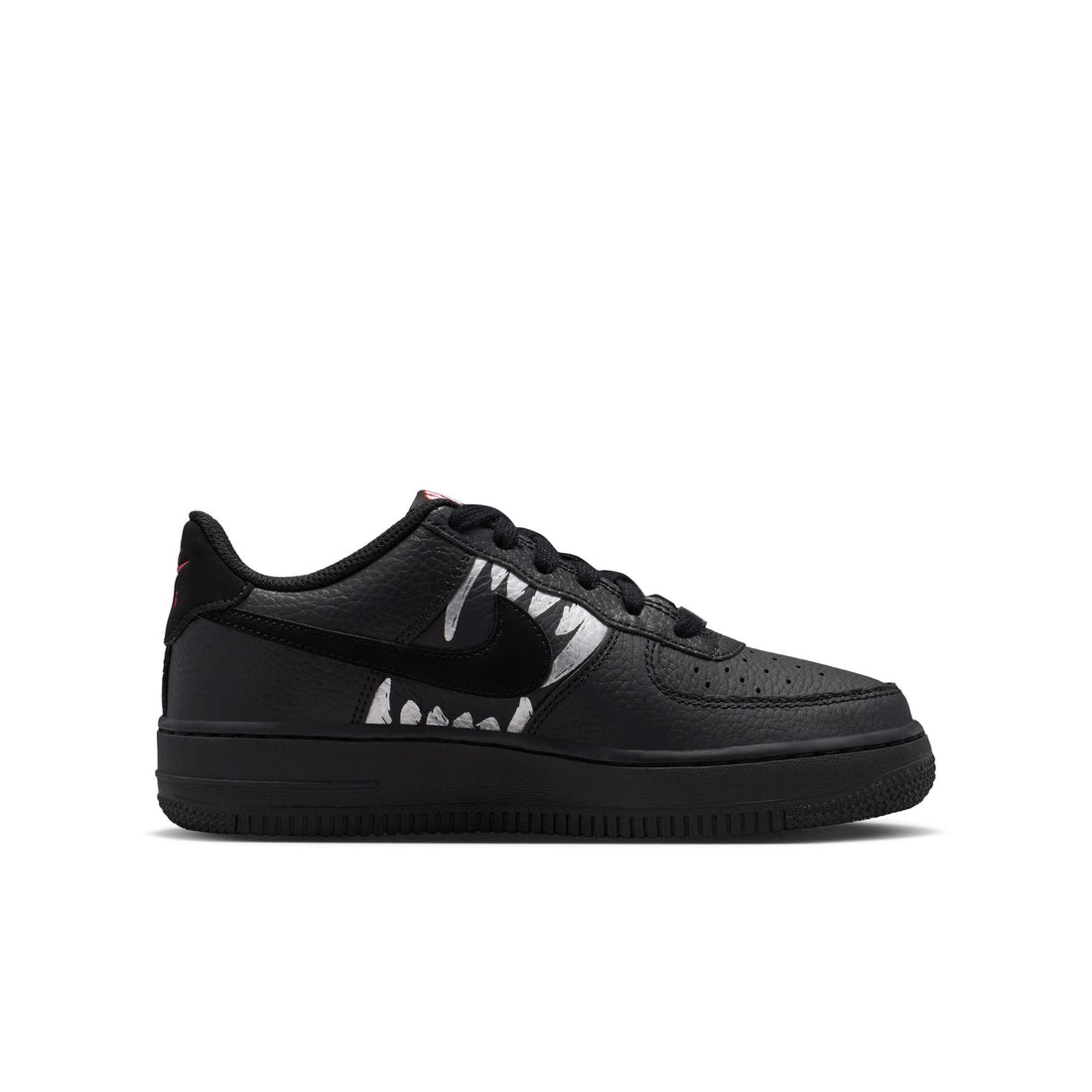 Nike Air Force 1 LV8 (BLACK/BLACK-UNIVERSITY RED)