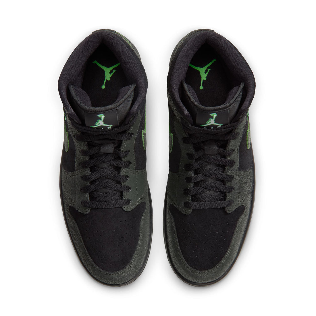 Air Jordan 1 Mid SE (Black/Black/Sequoia)
