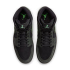 Air Jordan 1 Mid SE (Black/Black/Sequoia)
